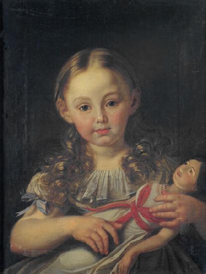 unknow artist Girl with a doll,